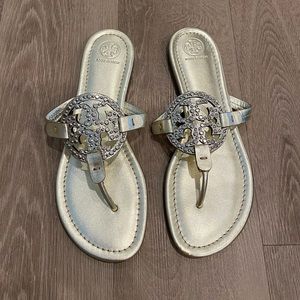 Tory Burch Gold Studded Miller Sandals